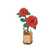 3D Wooden Flower Puzzle - Red Camellia