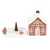 Xmas House Incense Cone Burner