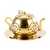 Golden Teapot Shaped Tea Infuser