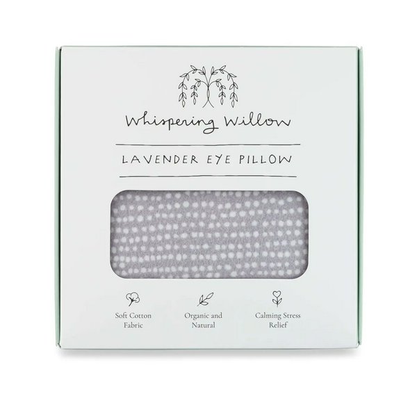 Whispering Willow Eye Pillow, Lavender - Tranquil Gray